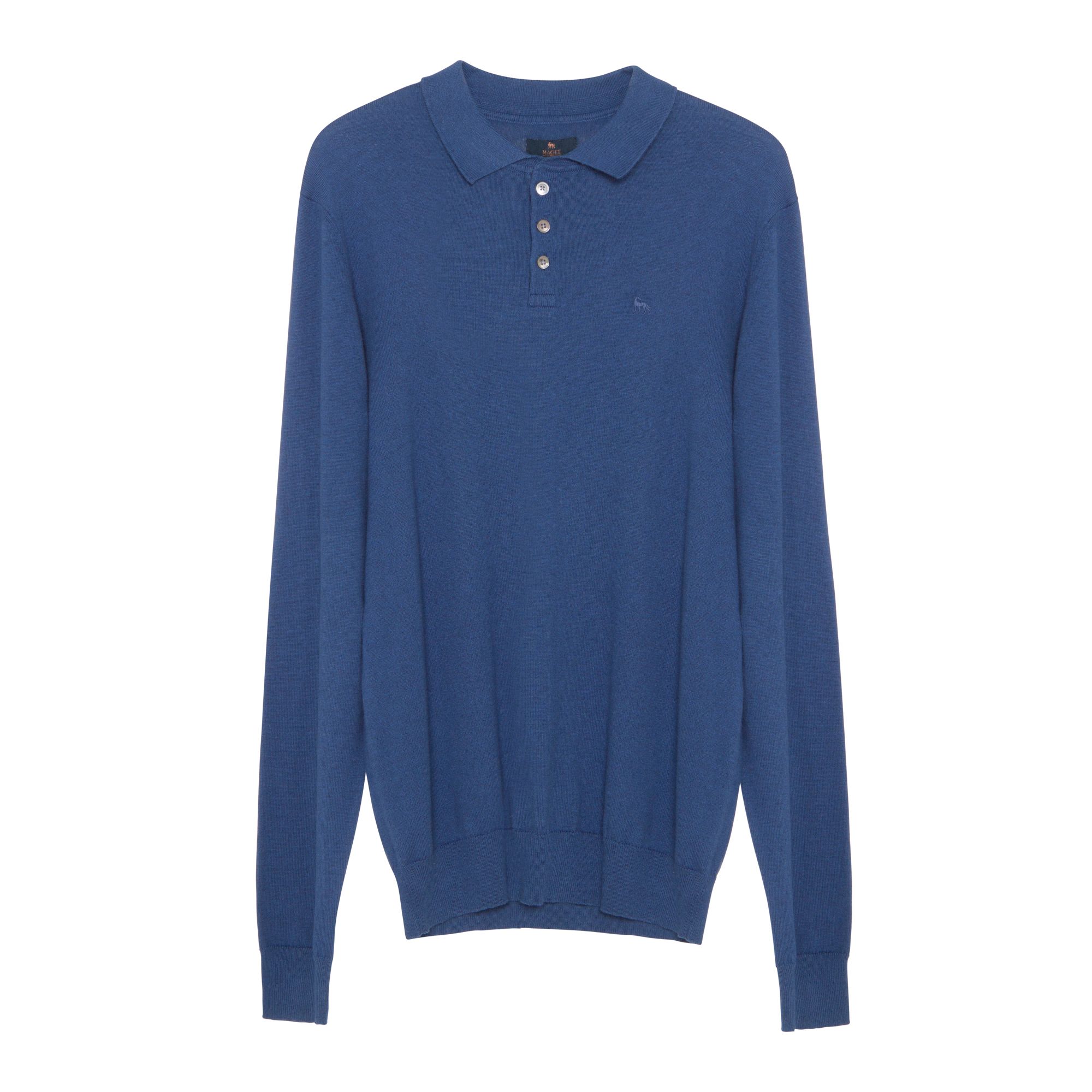 Achill Cotton Cashmere Long Sleeve Polo