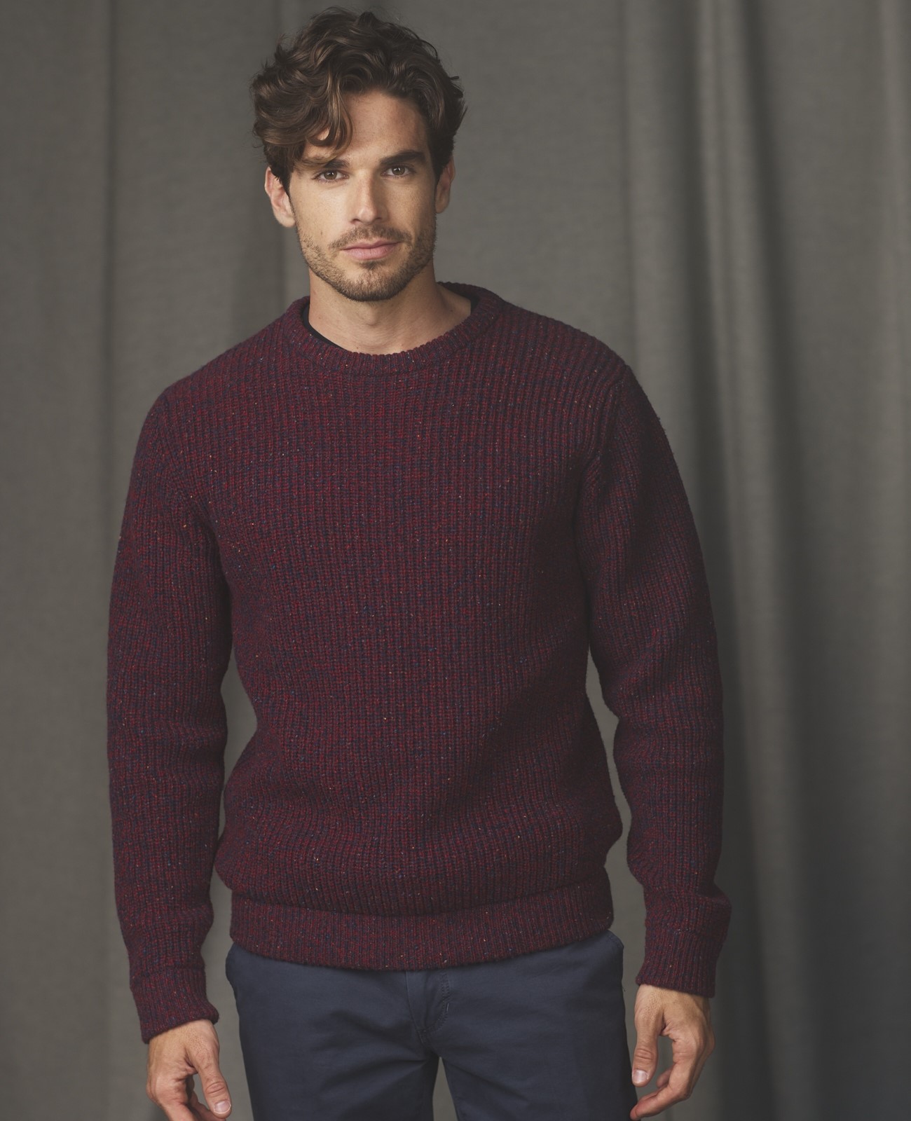 Bluestack Fishermans Rib Crew Knitwear