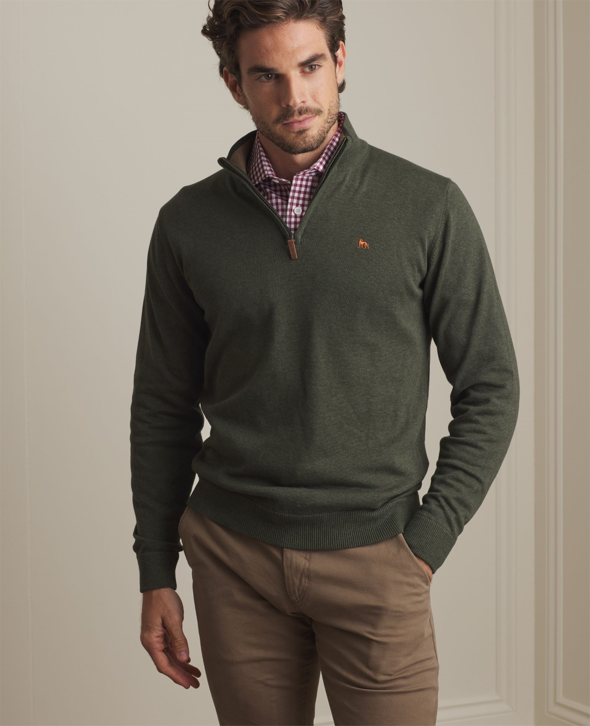 Carn 1/4 Zip Structure Knitwear