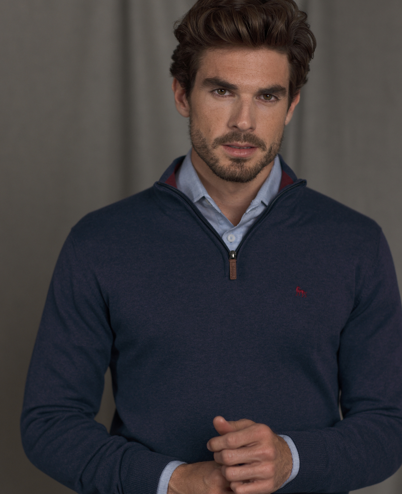 Carn 1/4 Zip Structure Knitwear