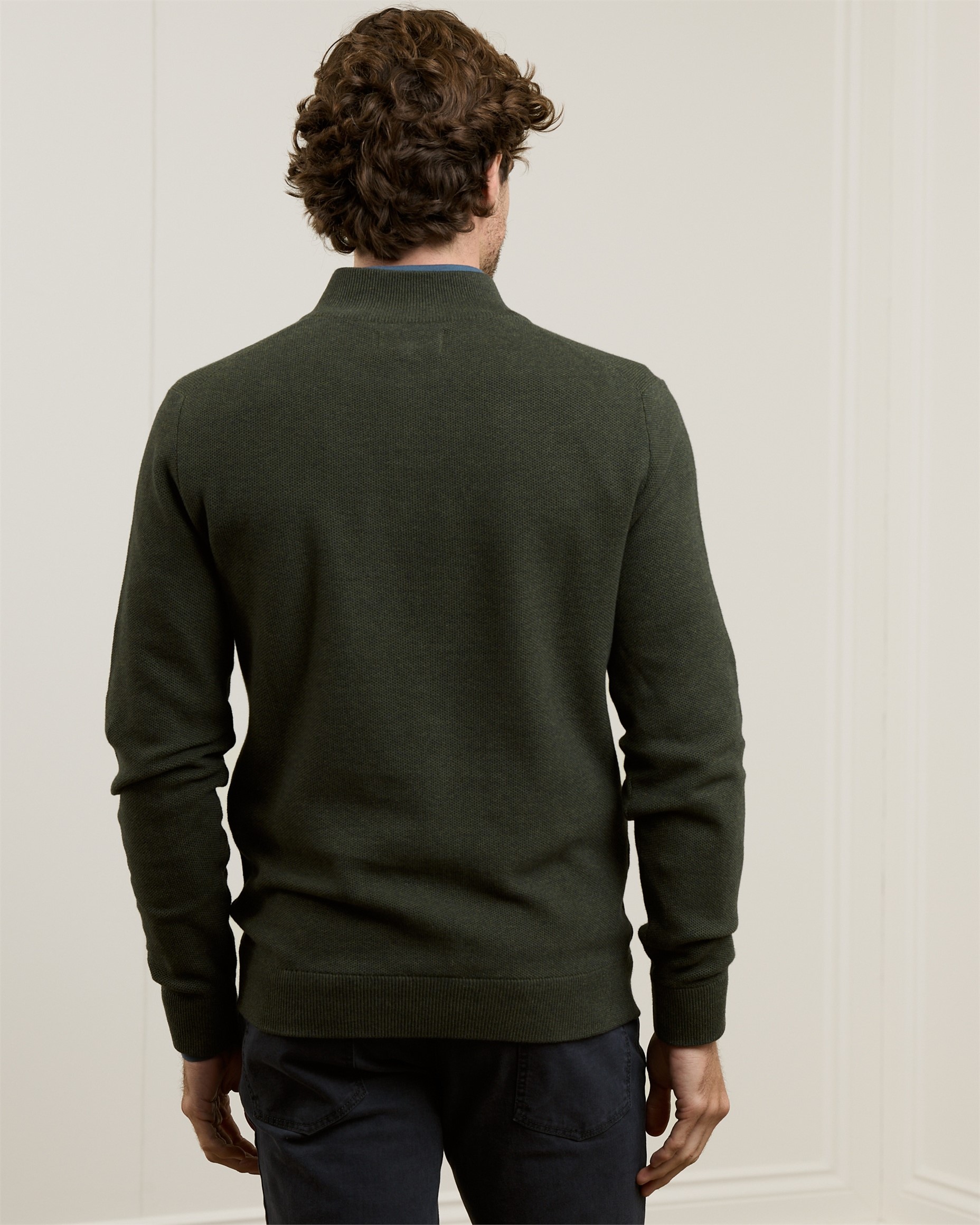 Carn 1/4 Zip Structure Knitwear-3