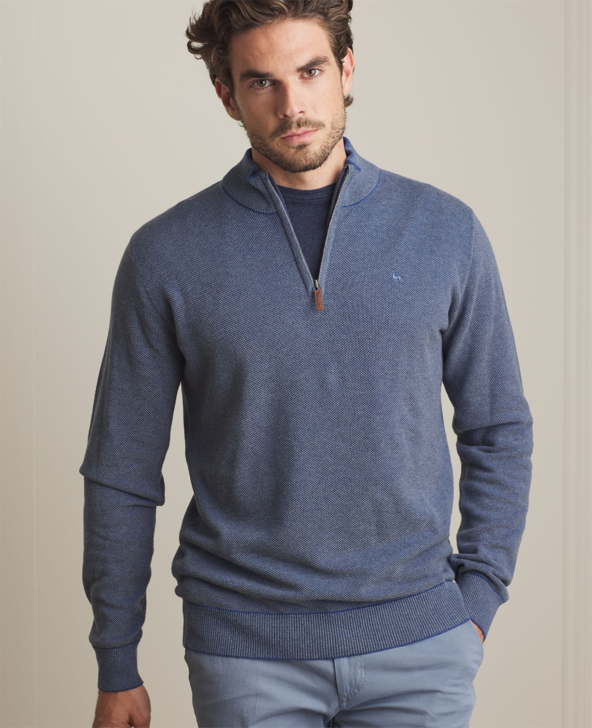 Charlie Micro 1/4 Zip Knitwear