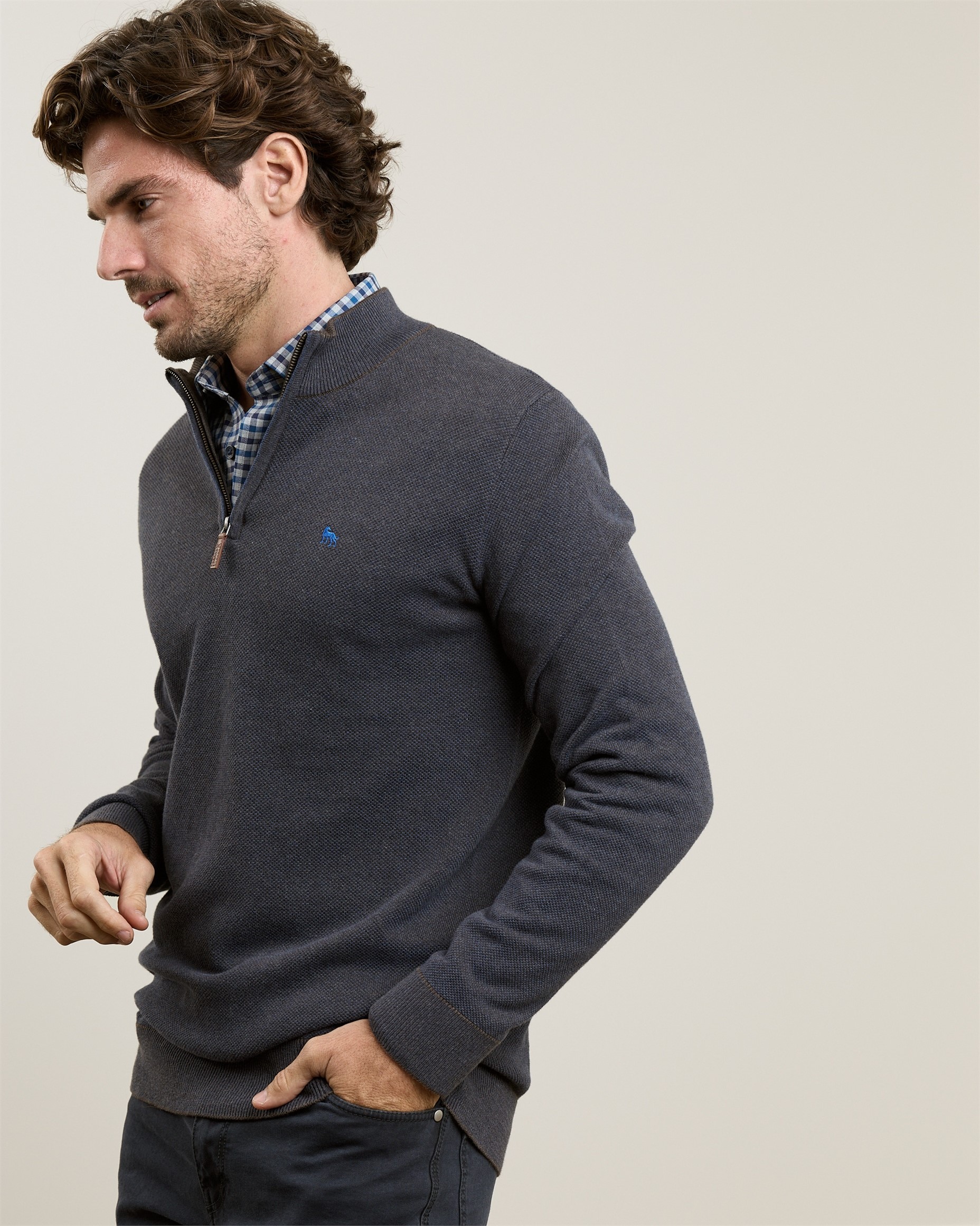 Charlie Micro 1/4 Zip Knitwear-2