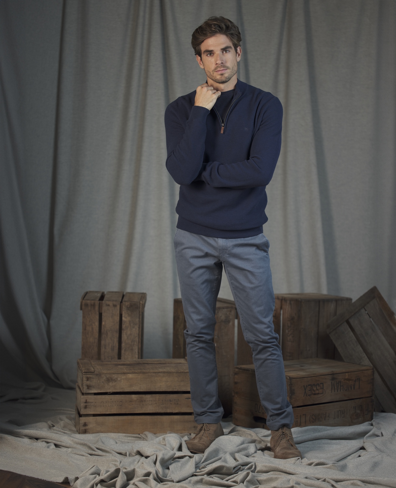Dungloe Classic Washed Trouser-3