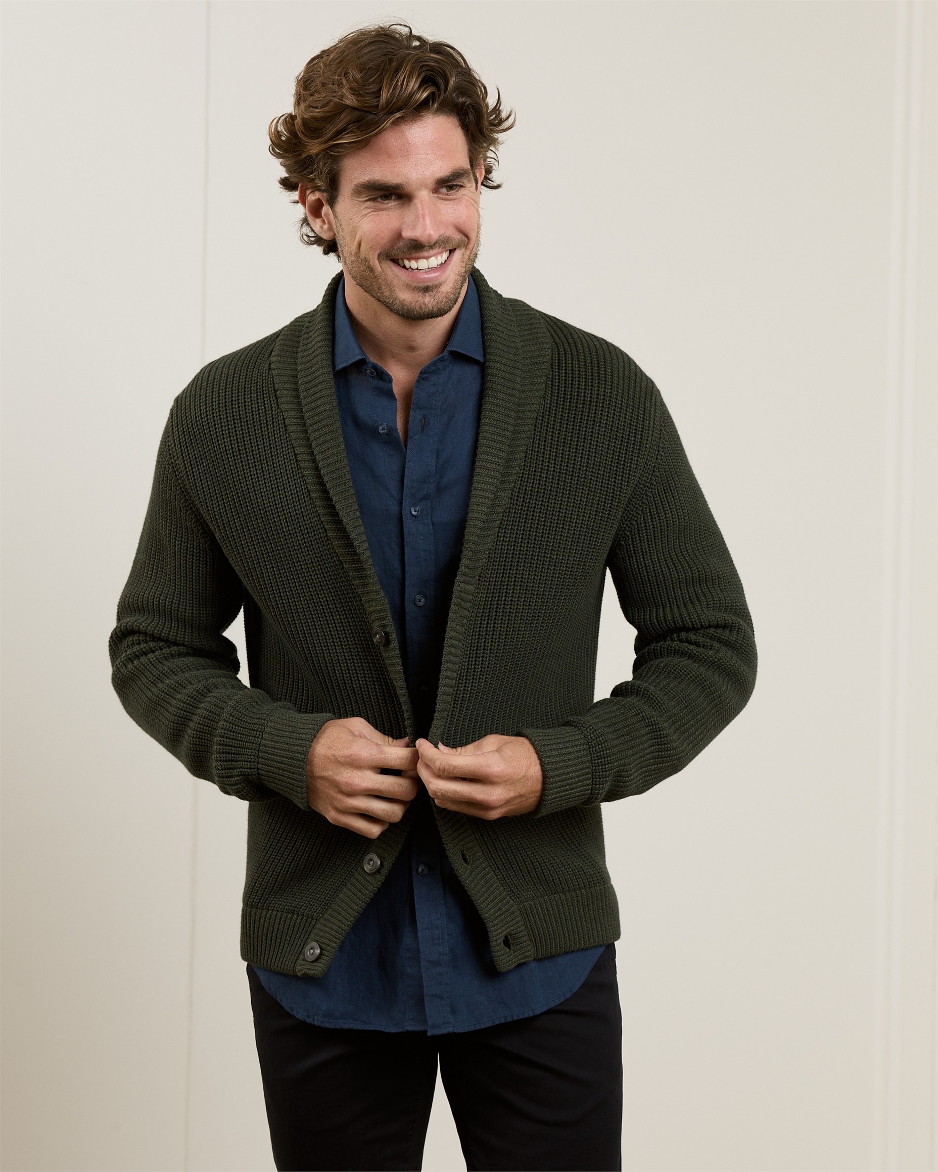 Inver Rib Cardigan Knitwear
