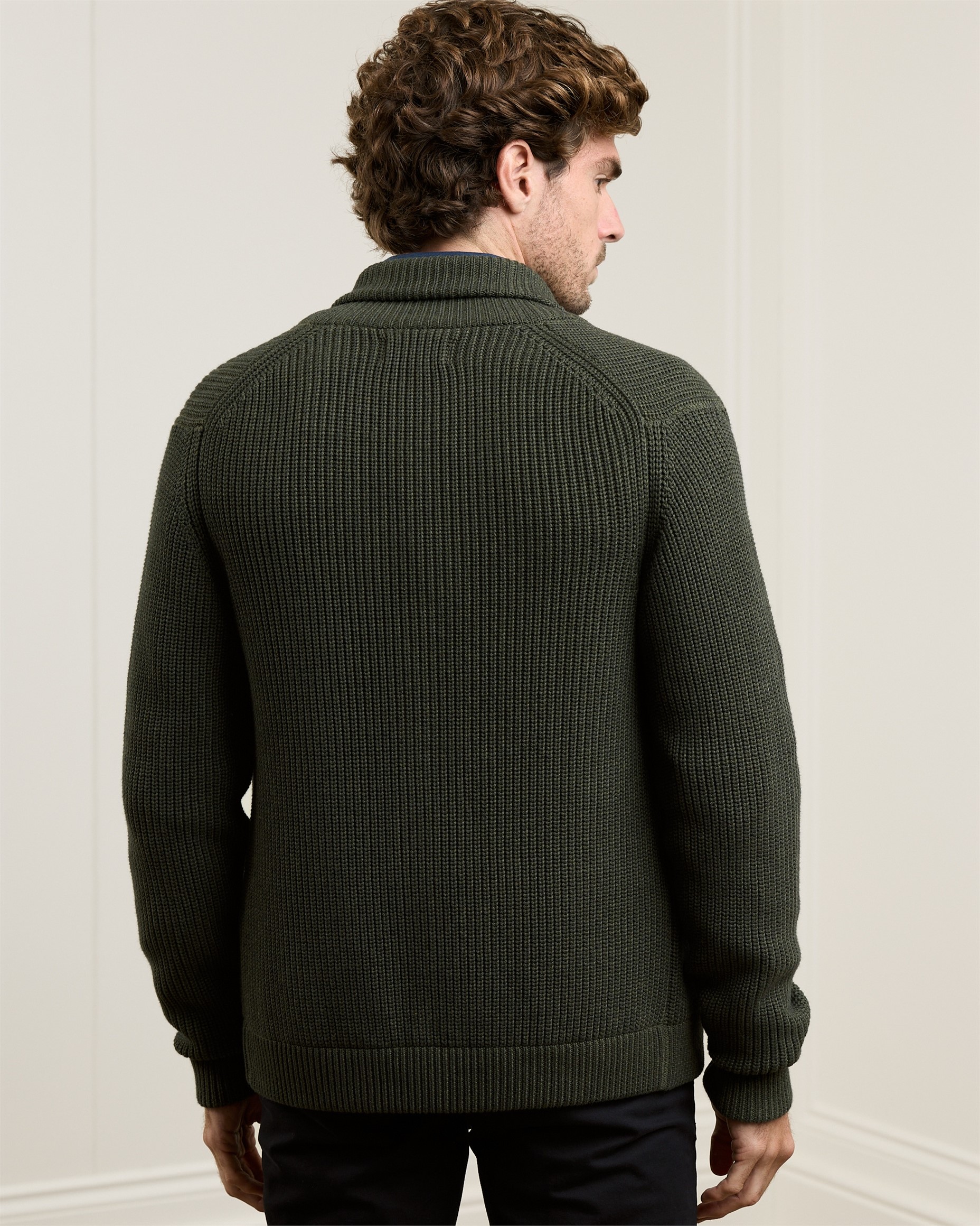 Inver Rib Cardigan Knitwear-3