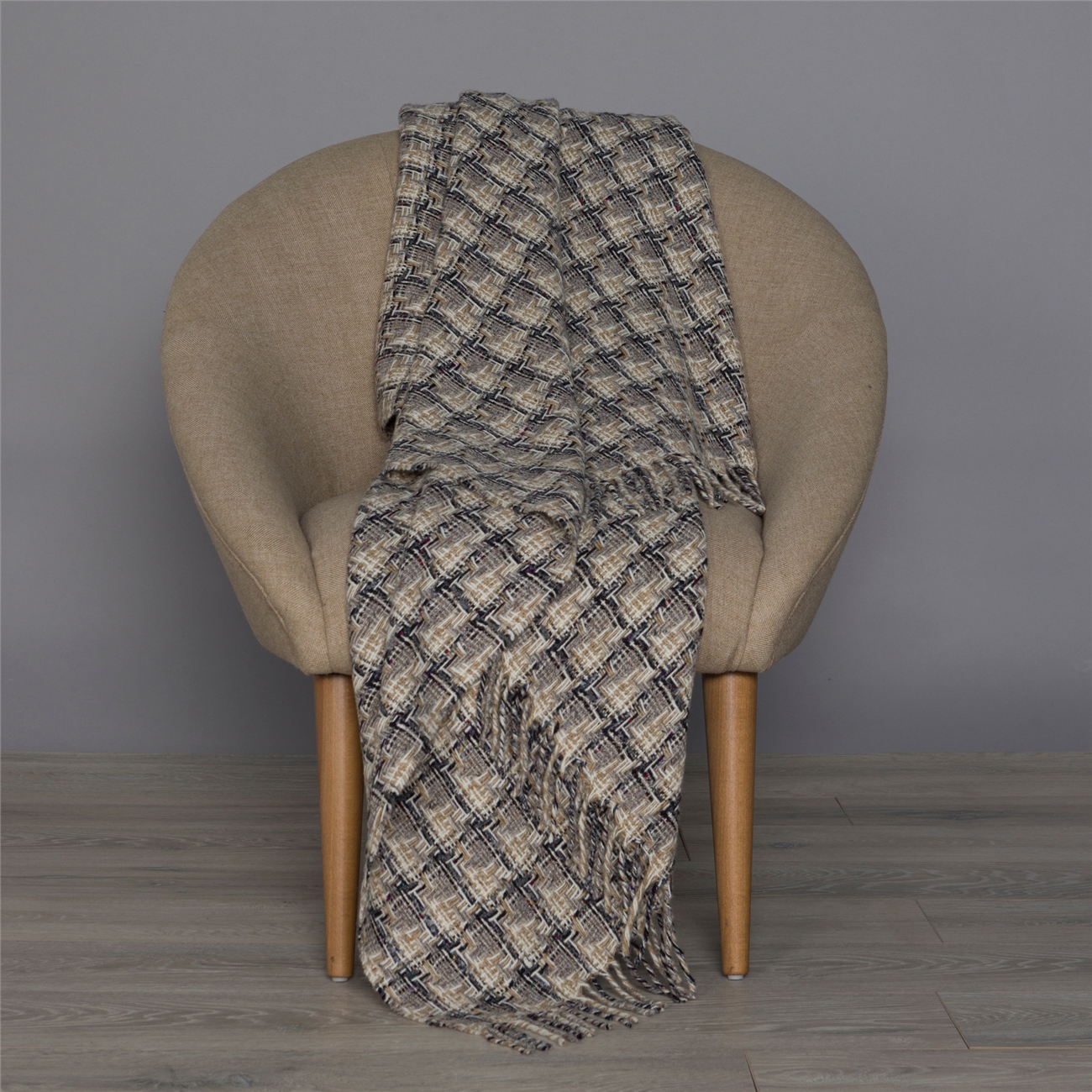 St Brigids Cross Camel/ Grey-2