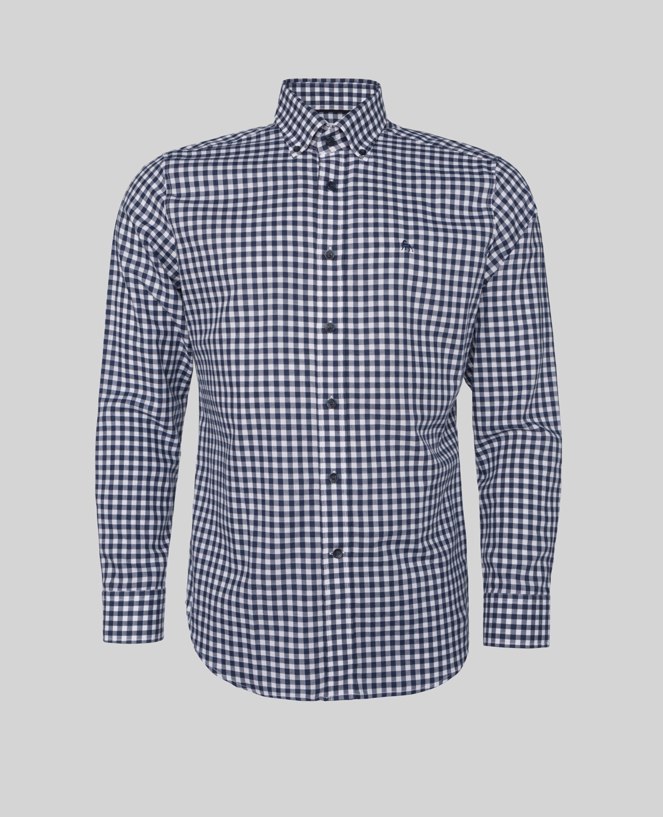 Tullagh Button Down Shirt In Rust Gingham
