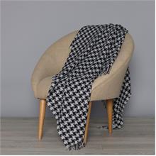 Oversized Houndstooth 150x138 White/Char