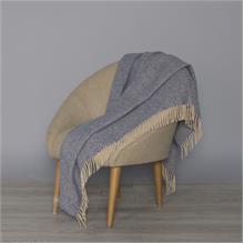 Herringbone Cream/ Blue