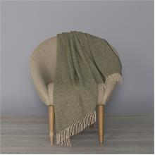 Herringbone Cream/ Sage Green