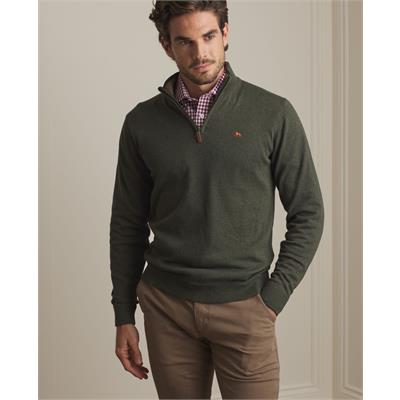 Carn 1/4 Zip Structure Knitwear