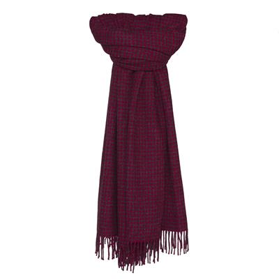 Houndstooth Red/Charcoal