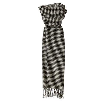 Herringbone Scarf Cream/Black
