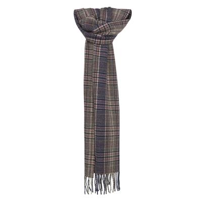 Scarf In Navy And Camel Glen Check