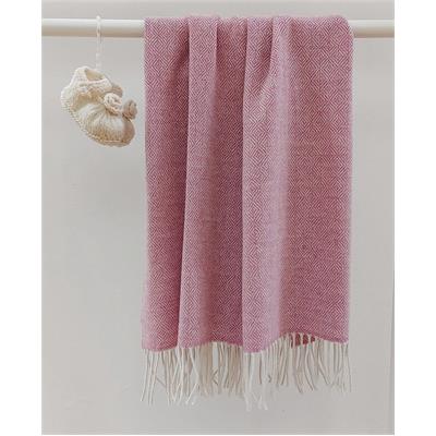 Diamond Herringbone Cream/ Pink Mauve